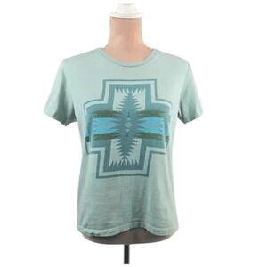 Pendleton Harding T-Shirt 100% Cotton Graphic Tee Green Size Small